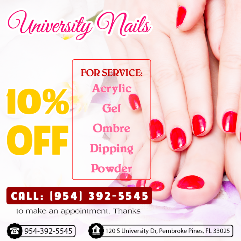 University Nails: 10% OFF for these services>>See more - Beauty Coupons ...