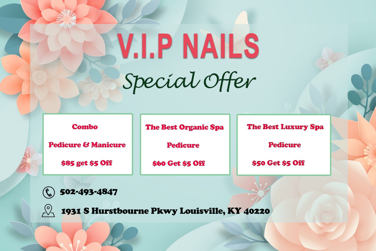 VIP Nails & Spa | Nail salon 40220 | Near me Louisville KY | Pedicure ...