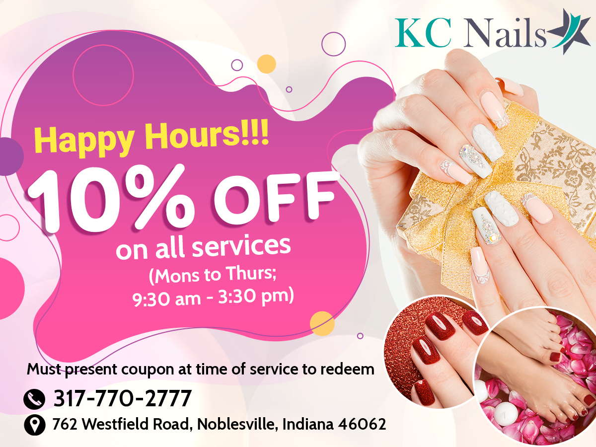 KC Nails Happy Hours 10 OFF Beauty Coupons Around You