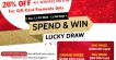 lucky draw get 20% off for all services from $50