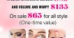 flat price $65 for any style of eyelash extensions