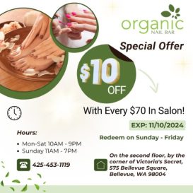 Organic Nail Bar in Bellevue, WA 98004