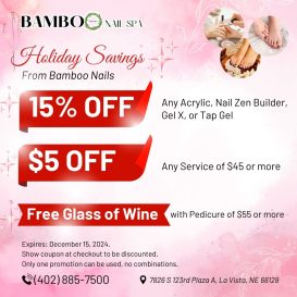 BAMBOO NAIL SPA in La Vista, Nebraska 68128