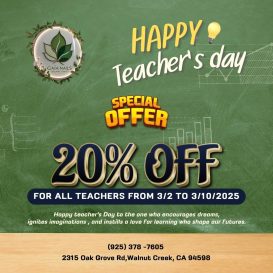 Celebrate Teacher’s Day with Gaia Nails Organic Beauty Walnut Creek, CA 94598