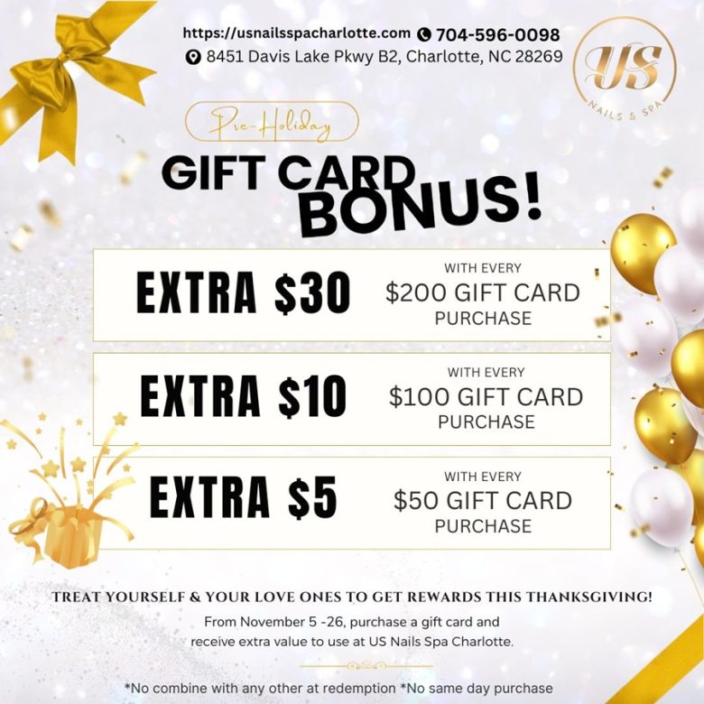 US Nails Spa - Nail salon Charlotte, NC 28269