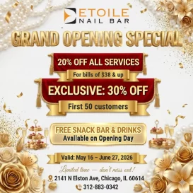 best nail salon in Chicago - Etoile Nail Bar near me Chicago, IL 60614